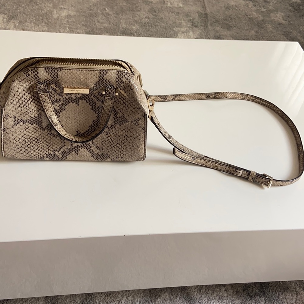 Kate Space Snakeskin Purse (with removable cross body strap)